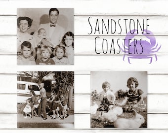 Custom Sandstone Coasters - Custom Coasters - Photo Coasters - Stone Coasters