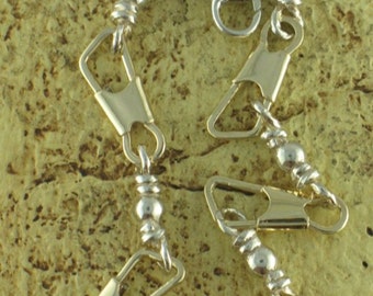 ACTS Bracelet Two-Tone Sterling Silver & 14k Gold Fishers of men Bracelet