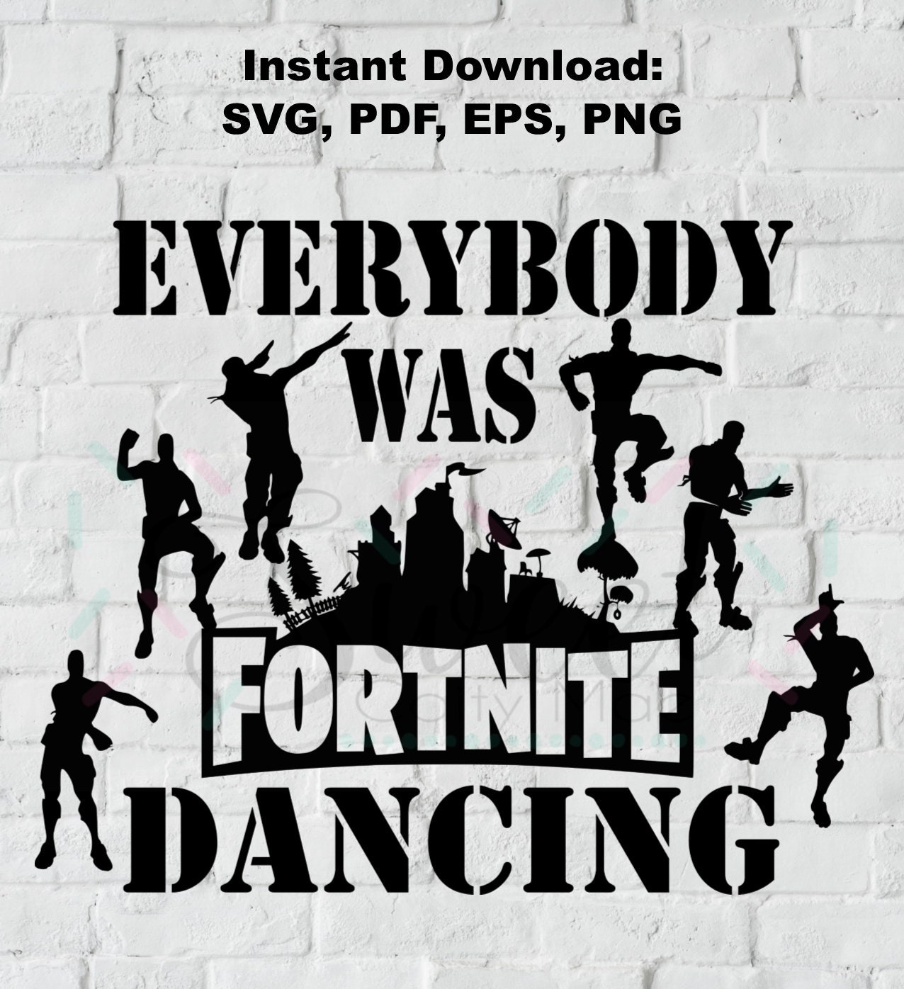 Fortnite Dance Challenge / Floss / Dancing / Cut File / | Etsy