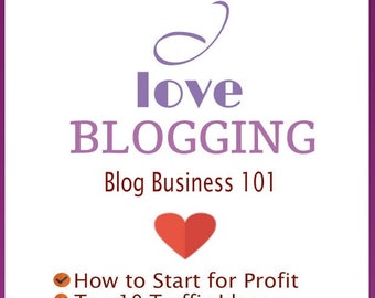 Blog Business 101 EBook-Business, Blogger, Blog Planner, Blog Template, Blogger Theme for Business Blogging with Checklists