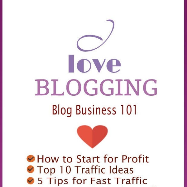 Blog Business 101 EBook-Business, Blogger, Blog Planner, Blog Template, Blogger Theme for Business Blogging with Checklists