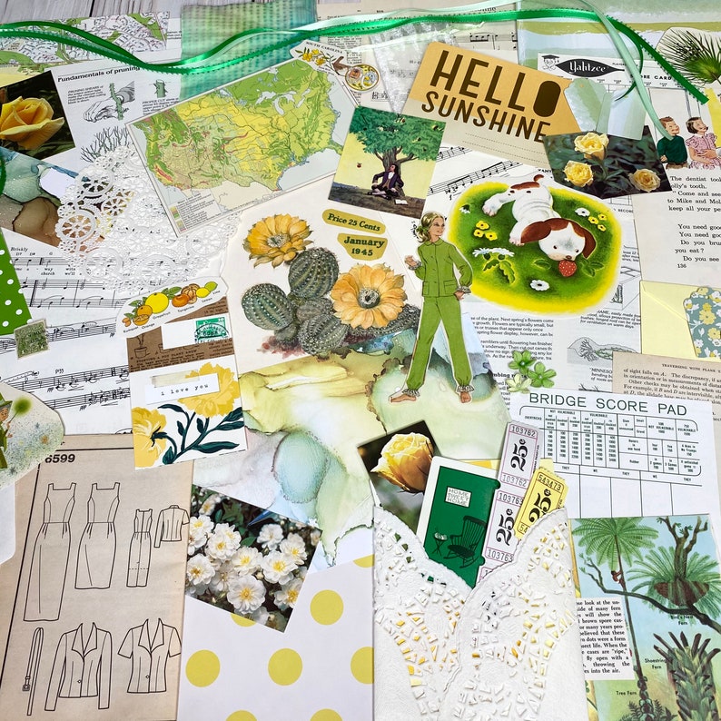 Stationary Pack Ephemera Lot Vintage Hymnal Pages Florals Floral Ephemera Pack Junk Journaling Supplies 65 Pieces