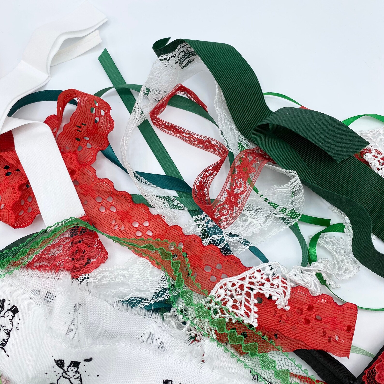 Christmas Trim Bundle Decorative Trim Vintage Lace Etsy