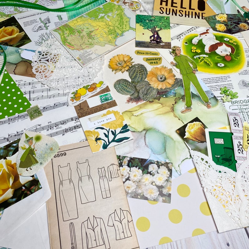 Stationary Pack Ephemera Lot Vintage Hymnal Pages Florals Floral Ephemera Pack Junk Journaling Supplies 65 Pieces