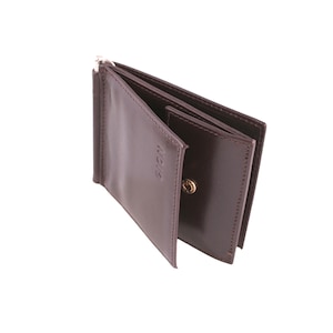 Cartera de cuero DOLLAR // negro, marrón, burdeos (cuero de becerro italiano) - ENVÍO GRATIS, pieza única
