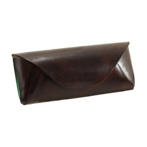 Deep brown leather glass holder | Cordovan x Genuine Eel skin | (Premium, unique, Italian calf - FREE shipping)