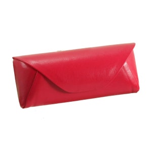 Leather glass holder | Hot pink x Purple, genuine eel skin | (Premium, unique, Italian calf - FREE shipping)