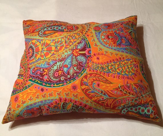 Decorative Throw Pillow Bright And Full Of Color Etsy