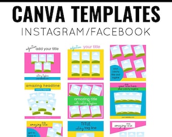 Canva Square Templates for Instagram and Facebook