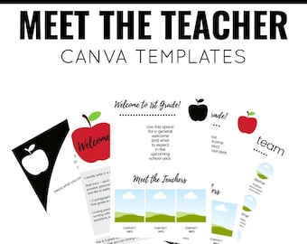Meet the Teacher Canva Templates