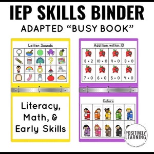 IEP Skills Practice Busy Book