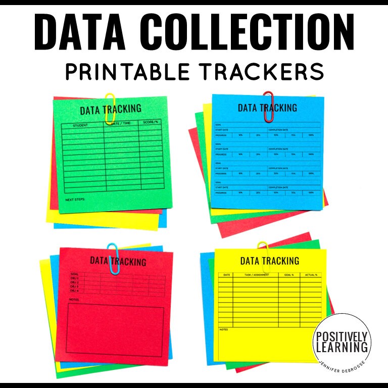Data Collection Sticky Notes for Teachers Etsy