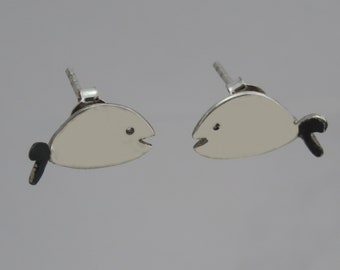 Black Tailed Fish Earrings