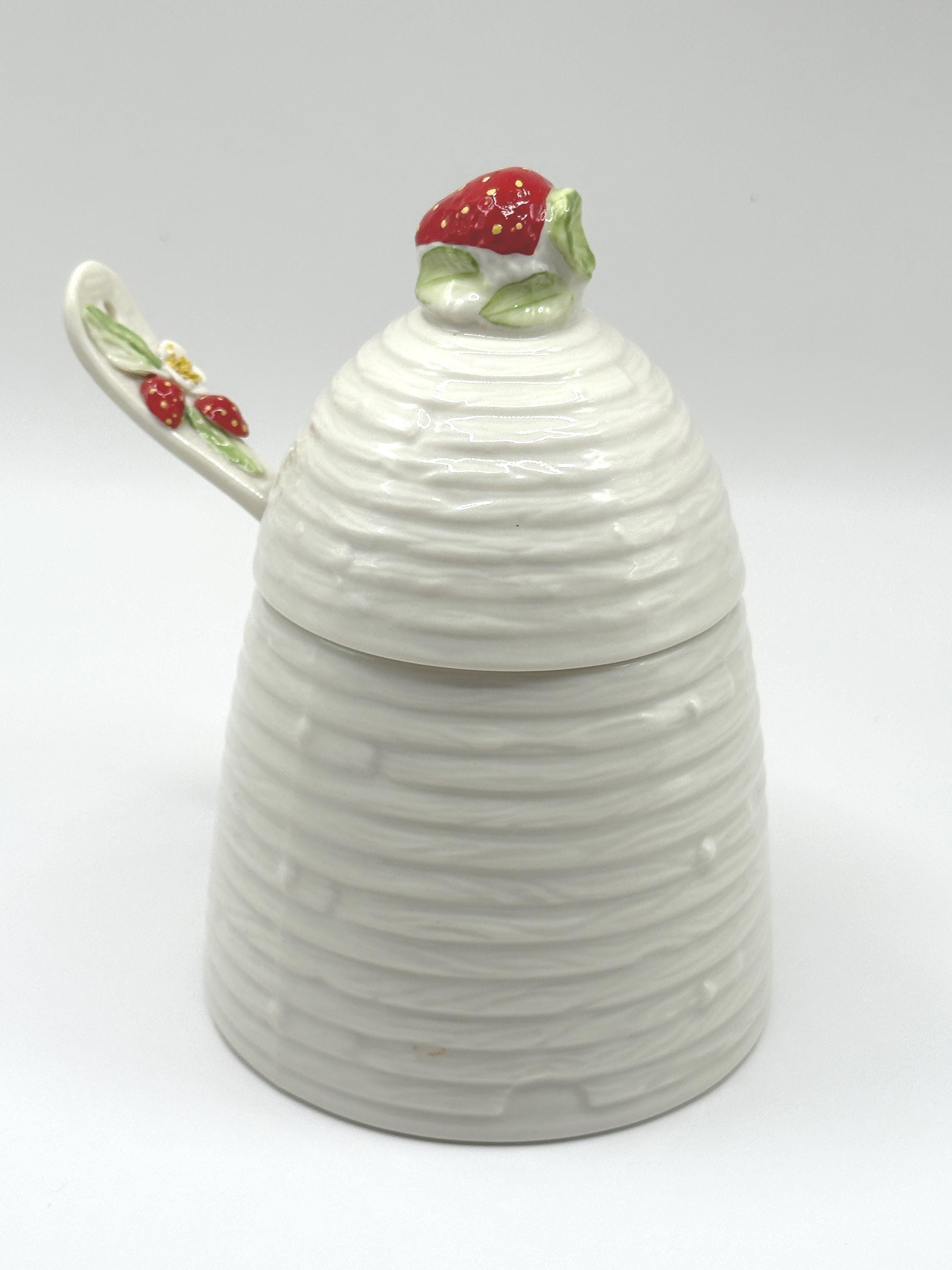 Belleek  ベリーク　一点物バスケット　インチャンテドアイル Belleek Honey Pot - Etsy