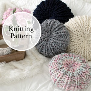 Knitting Pattern Potomac Pillow Instant Download