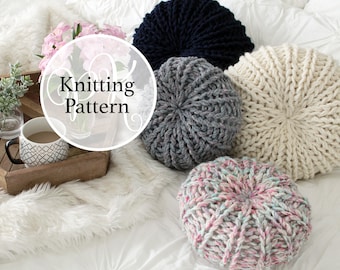 Knitting Pattern Potomac Pillow Instant Download