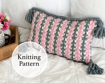 Knitting Pattern Padonia Pillow Instant Download