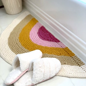 Rainbow Rug Knitting Pattern Instant Download image 3