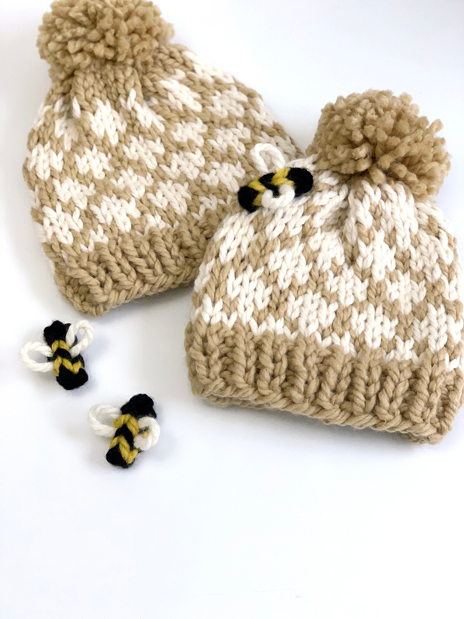 Knitting Pattern Little Bee Hat Instant Download - Etsy