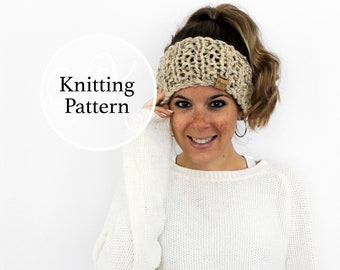 Knitting Pattern Towson Headband Instant Download