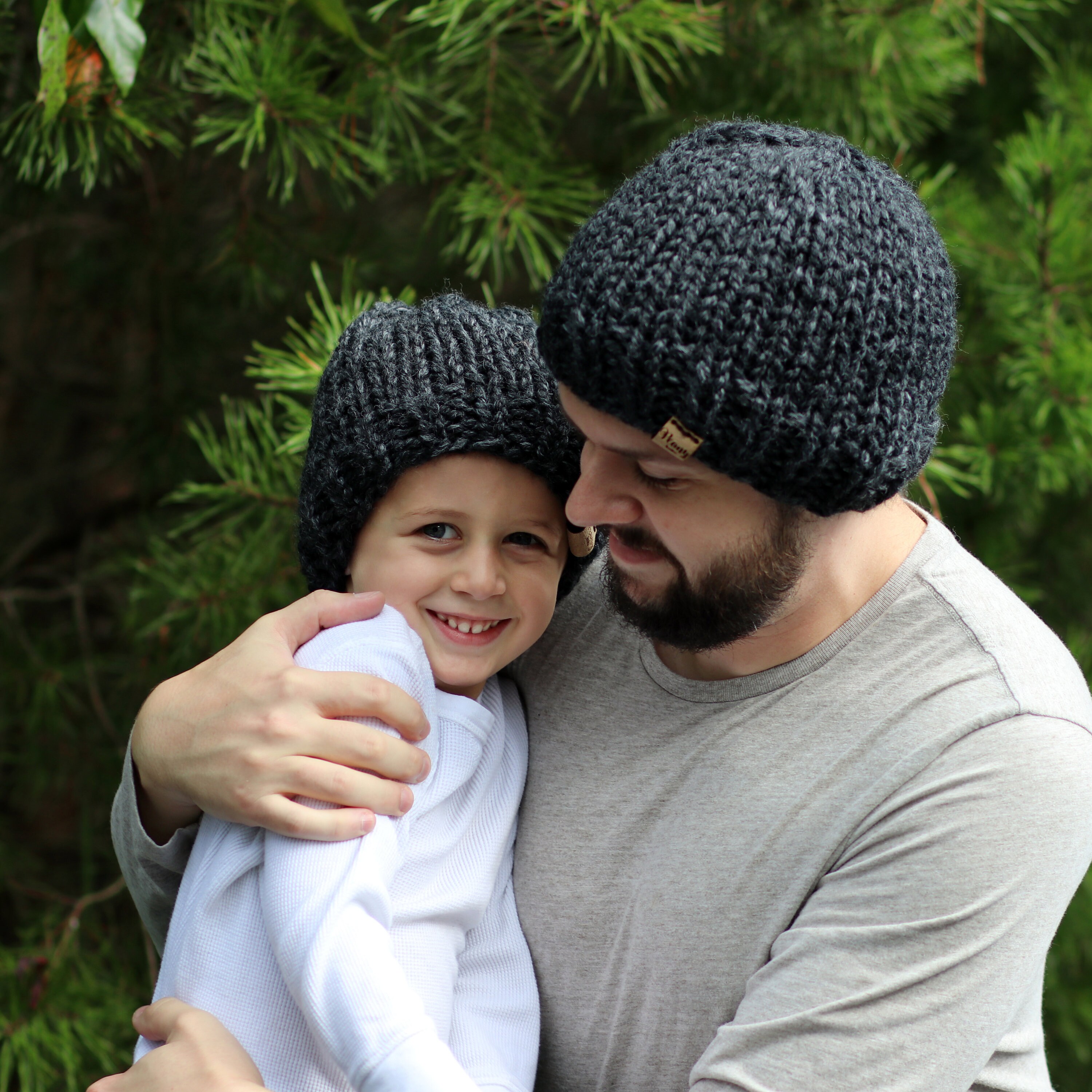 father and son beanies