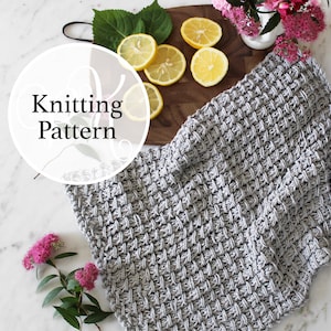 Knitting Pattern Timonium Towel Instant Download