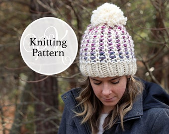 Knitting Hat Pattern Oxford Hat Instant Download