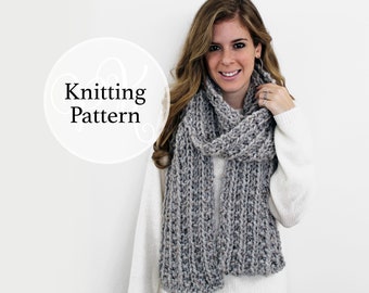 Knitting Pattern Vienna Scarf Instant Download