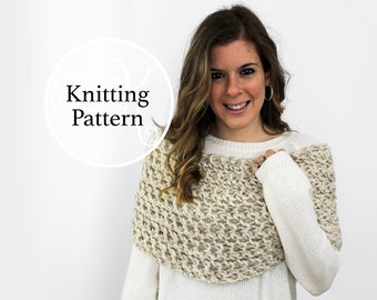 Knitting Pattern Pasquotank Cowl Instant Download