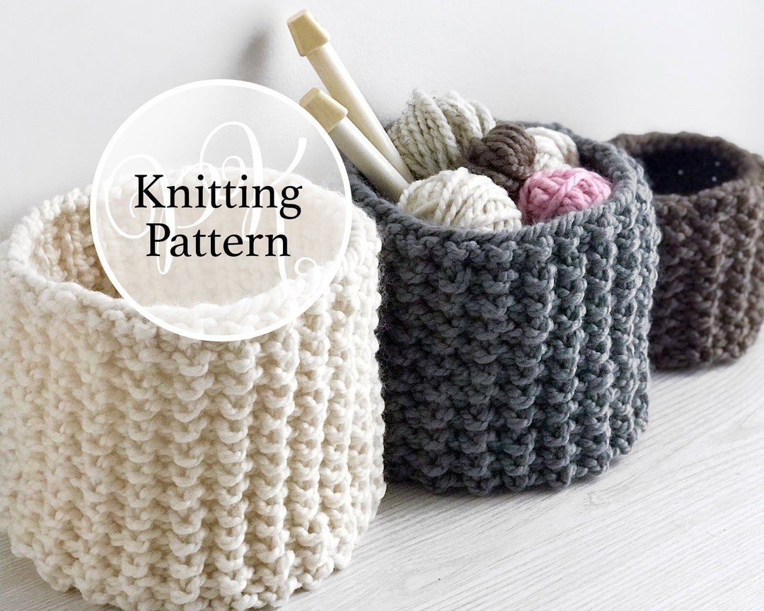 Knitting Pattern Baltimore Basket Instant Download