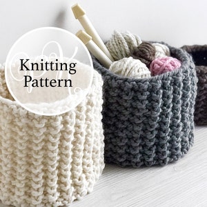 Knitting Pattern Baltimore Basket Instant Download