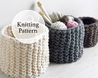 Knitting Pattern Baltimore Basket Instant Download