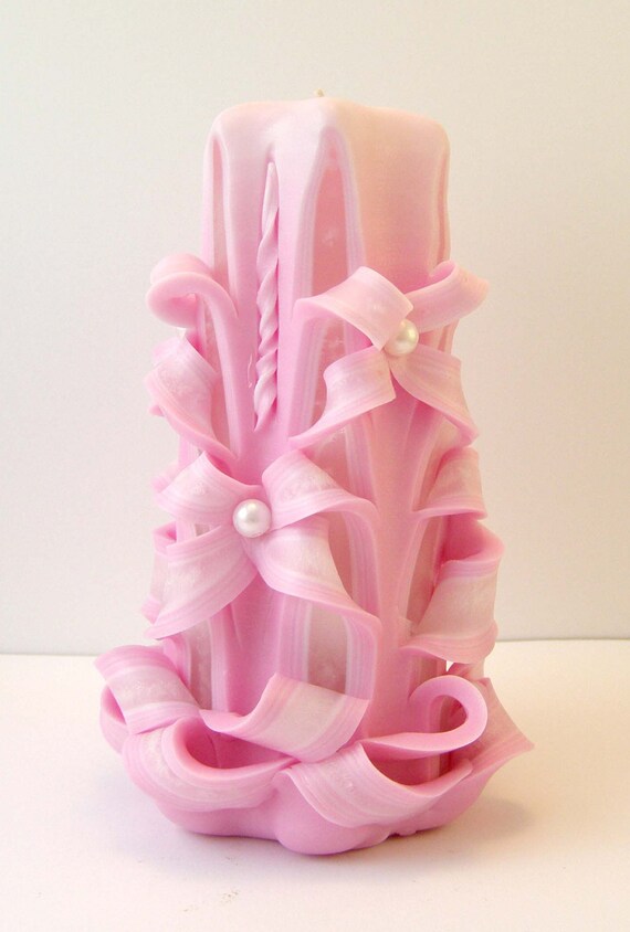 Items similar to Carved wedding candle on Etsy