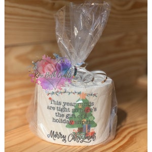 Funny toilet paper, funny Christmas gift, gag gift,  white elephant gift, Christmas toilet paper, secret Santa, stocking stuffer