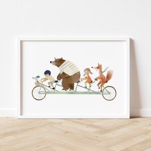 woodland art prints, woodland nursery decor, woodland animals print, woodland art for kids room, woodland nursery art, nursery prints