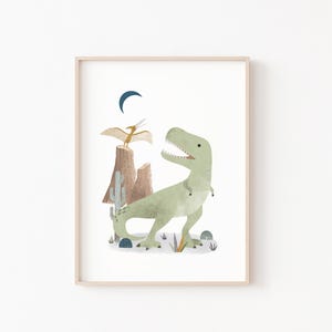 dinosaur nursery decor, dinosaur art print, dinosaur art boys, dinosaur art kids, dinosaur wall art, dinosaur art kids image 10