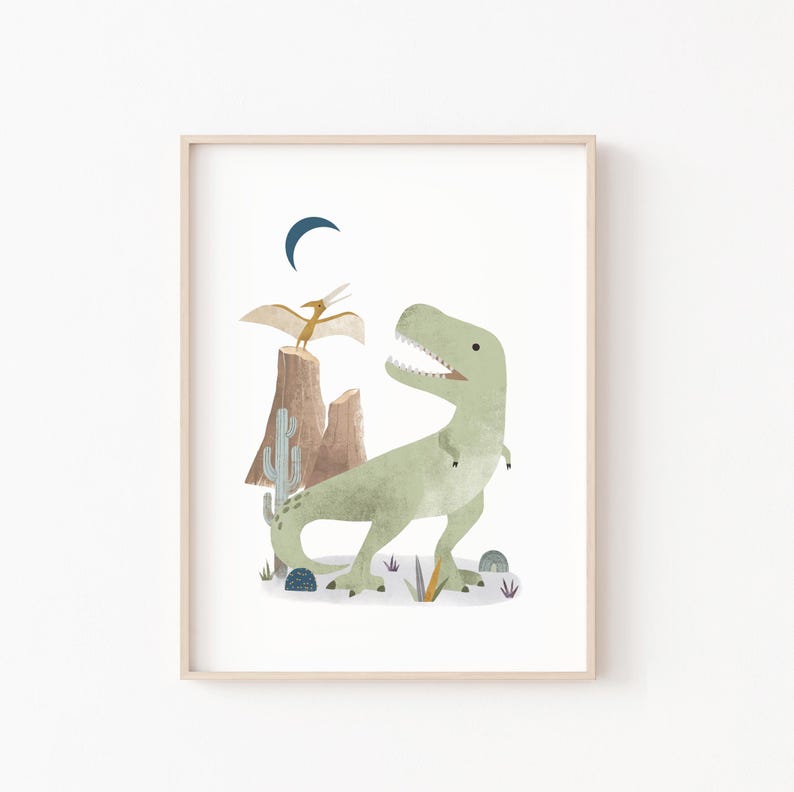 dinosaur nursery decor, dinosaur art print, dinosaur art boys, dinosaur art kids, dinosaur wall art, dinosaur art kids image 10