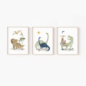 dinosaur nursery decor, dinosaur art print, dinosaur art boys, dinosaur art kids, dinosaur wall art, dinosaur art kids image 1