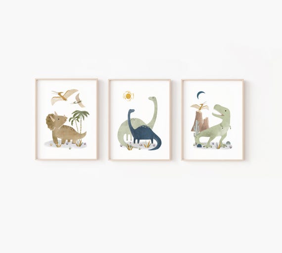 dinosaur nursery decor, dinosaur art print, dinosaur art boys, dinosaur art kids, dinosaur wall art, dinosaur art kids