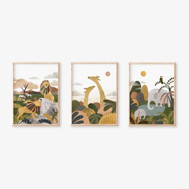 Safari Nursery Decor - Etsy