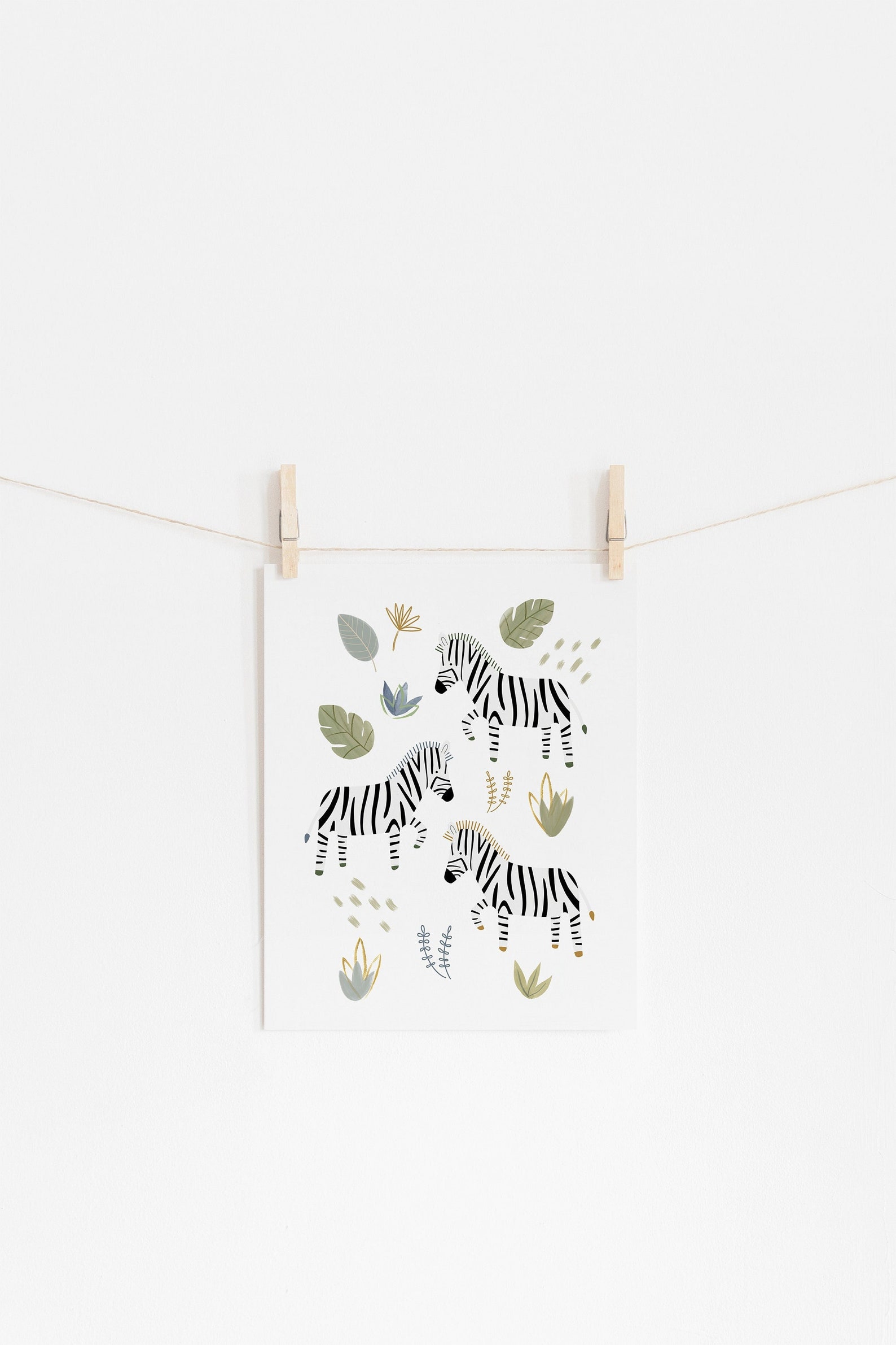 Zebra Art Print Nursery Prints Safari Nursery Print Jungle Etsy