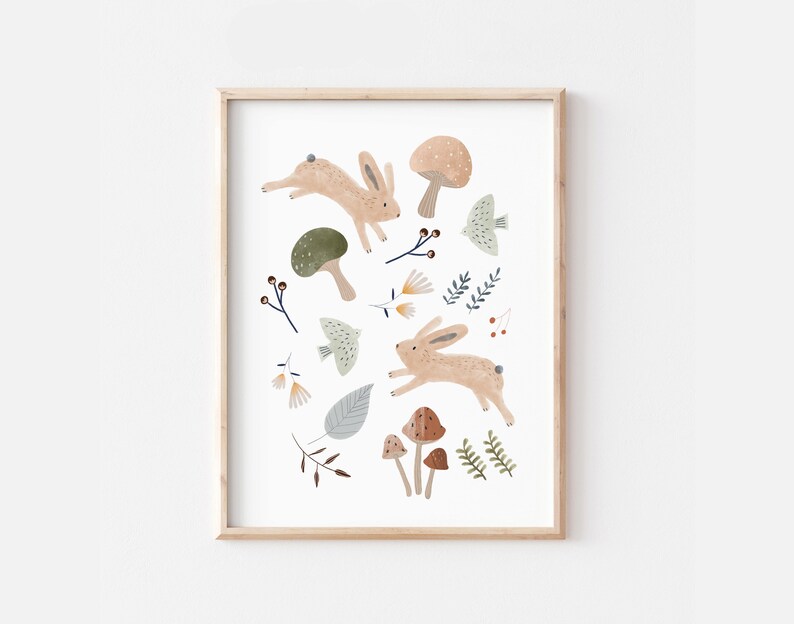 Woodland Art Prints Woodland Animals Woodland Nursery Decor Etsy