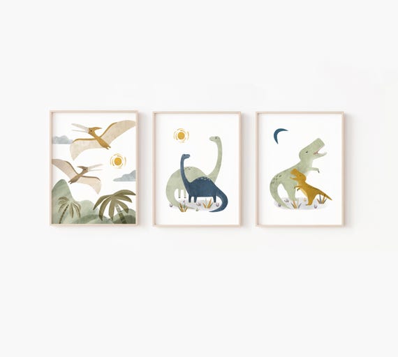 dinosaur nursery decor, dinosaur art print, dinosaur art boys, dinosaur nursery art, dinosaur wall art, dinosaur art kids, dinosaur art