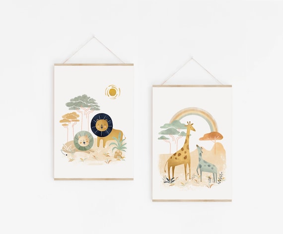 Safari nursery prints, safari wall decor, safari nursery decor, safari animal prints, nursery wall art, safari nursery art, nursery decor