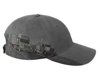 DRI-DUCK HEADWEAR Trucking Industry Cap - D3350 with laser engraved patch added to the front