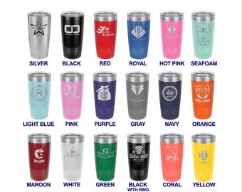 Personalized Laser Engraved Polar Camel 20 oz. Ringneck Vacuum Insulated Tumbler with Clear Lid