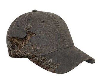 DRI-DUCK HEADWEAR Dri Duck Buck Hat - D3301 with laser engraved patch added to the front