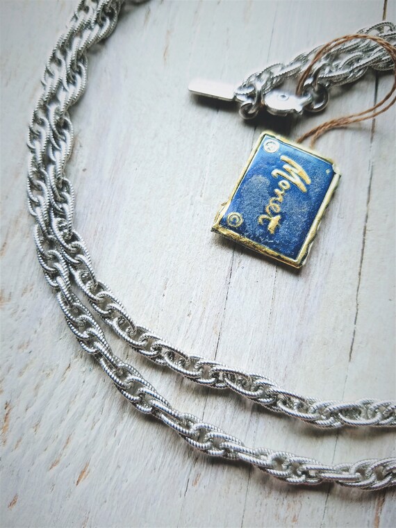 Vintage Monet silver Sagittarius pendant necklace, 16” - alizeegarments