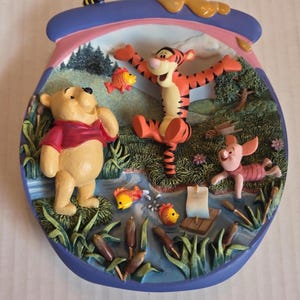 Disney Pooh Fishin for Fun Plate Bradford Exchange Hunny Pot COA Box
