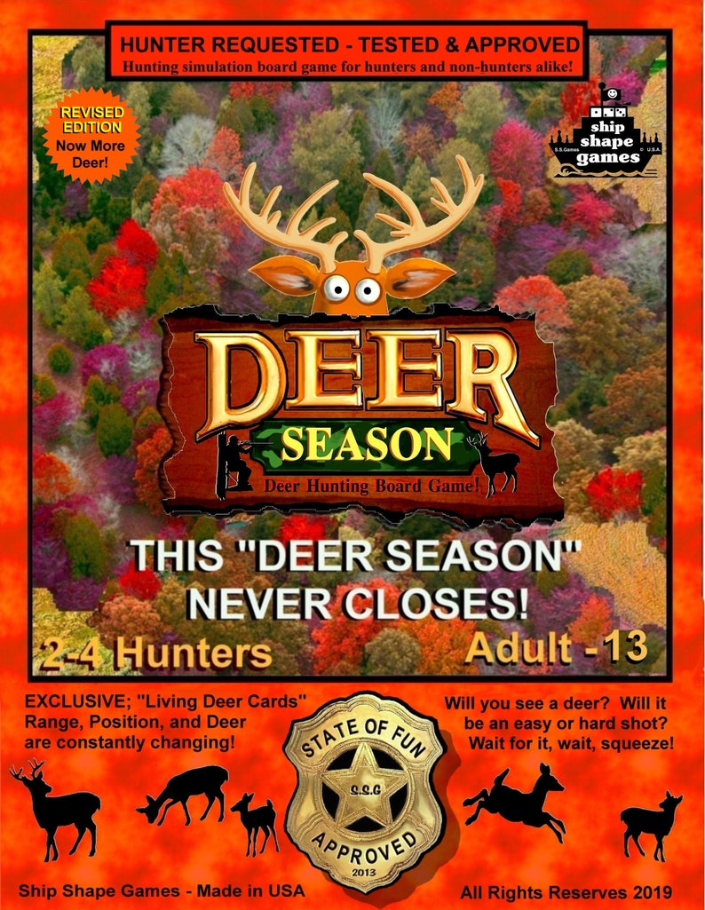 DEER SEASON board game is a new Deer Hunting Game that captures the essence of an actual hunt. image 1